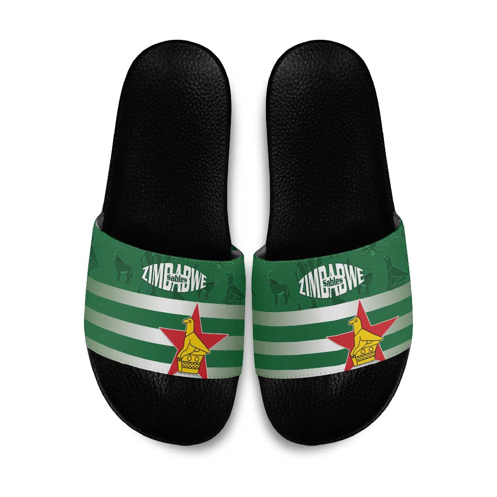 Rugby Zimbabwe Custom Slide Sandals Go Champions Sables