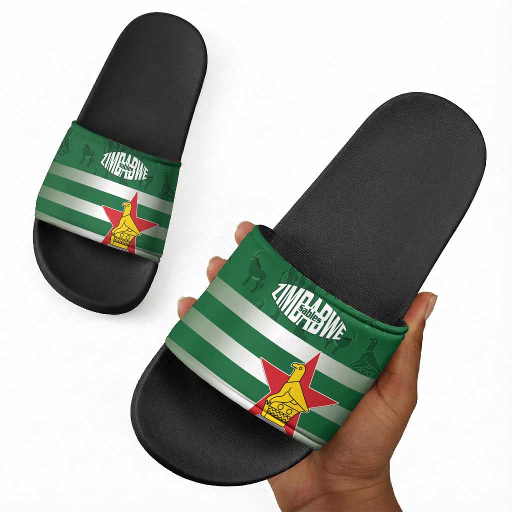 Rugby Zimbabwe Custom Slide Sandals Go Champions Sables