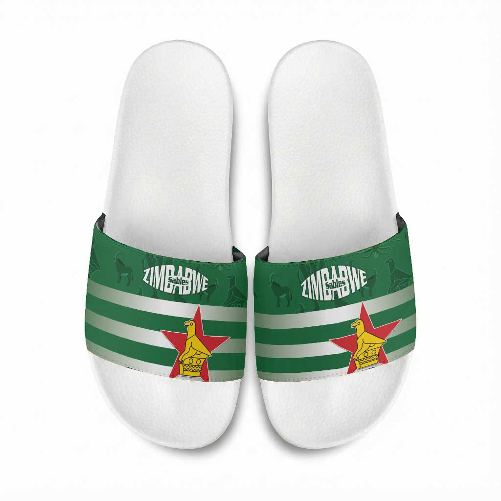 Rugby Zimbabwe Custom Slide Sandals Go Champions Sables