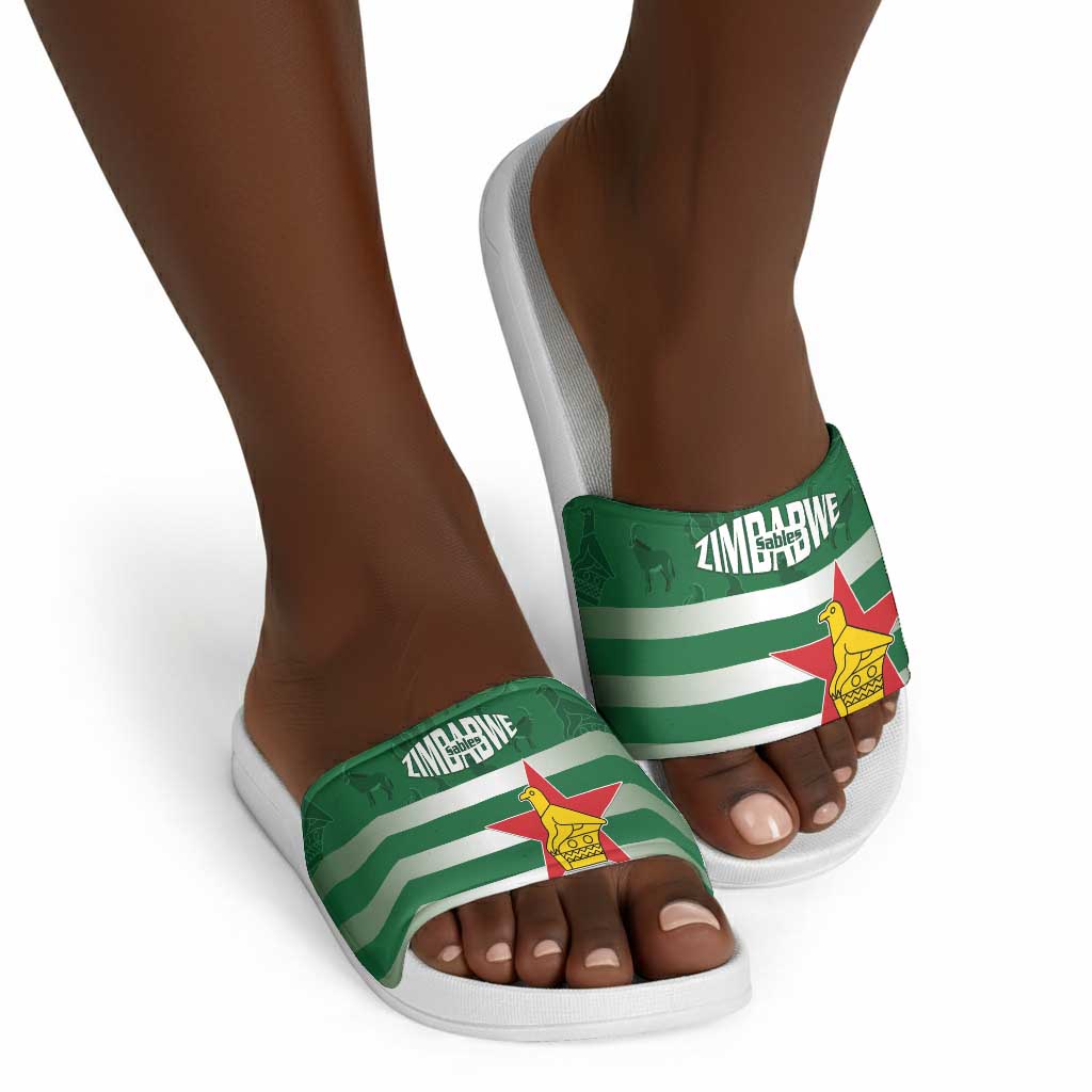 Rugby Zimbabwe Custom Slide Sandals Go Champions Sables