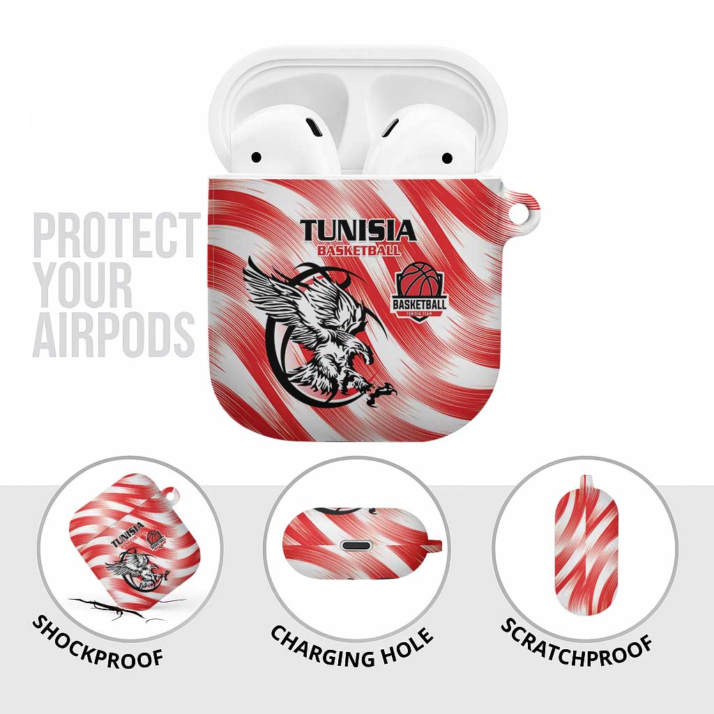 Tunisia Basketball AirPods Case Go Eagles of Carthage