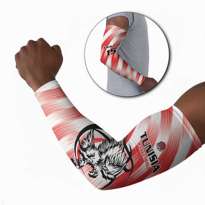 Custom Tunisia Basketball Arm Sleeves Go Eagles of Carthage