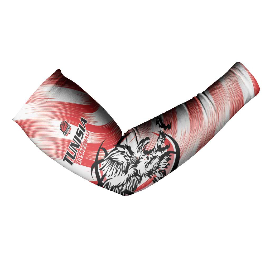 Custom Tunisia Basketball Arm Sleeves Go Eagles of Carthage