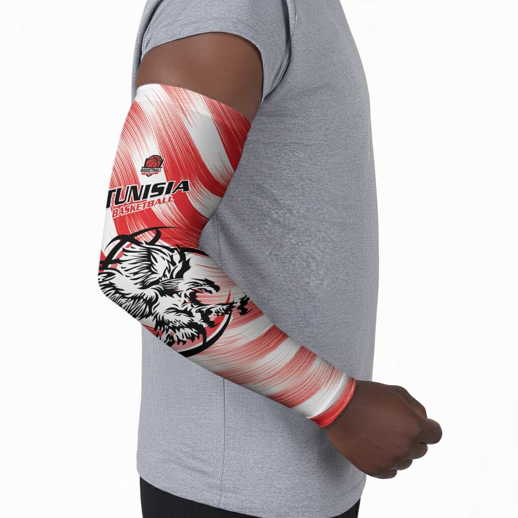 Custom Tunisia Basketball Arm Sleeves Go Eagles of Carthage