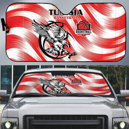 Tunisia Basketball Auto Sun Shade Go Eagles of Carthage