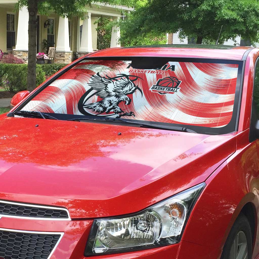 Tunisia Basketball Auto Sun Shade Go Eagles of Carthage