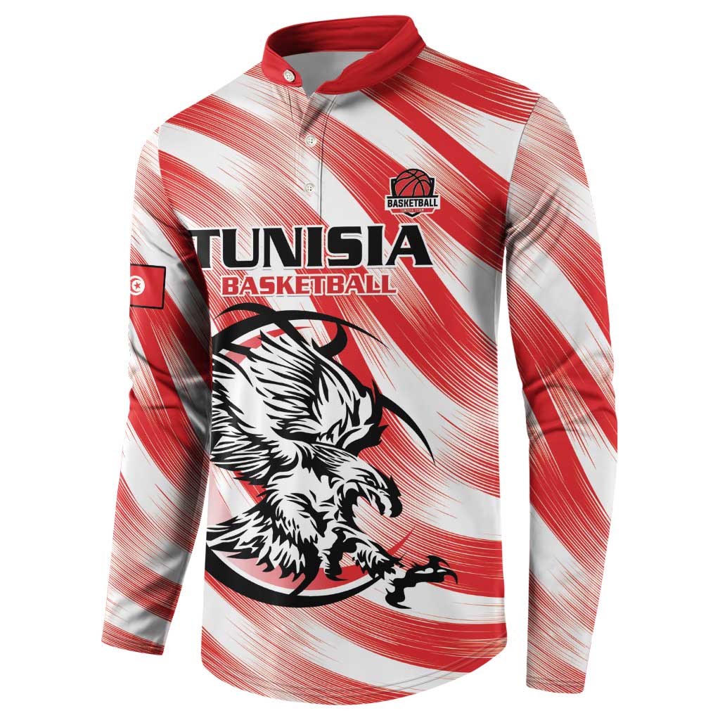 Custom Tunisia Basketball Button Sweatshirt Go Eagles of Carthage