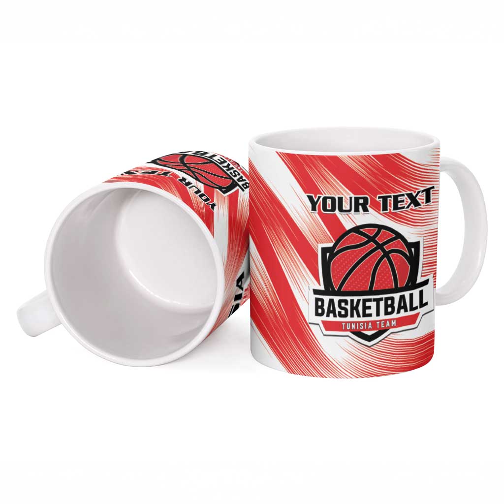 Custom Tunisia Basketball Ceramic Mug Go Eagles of Carthage