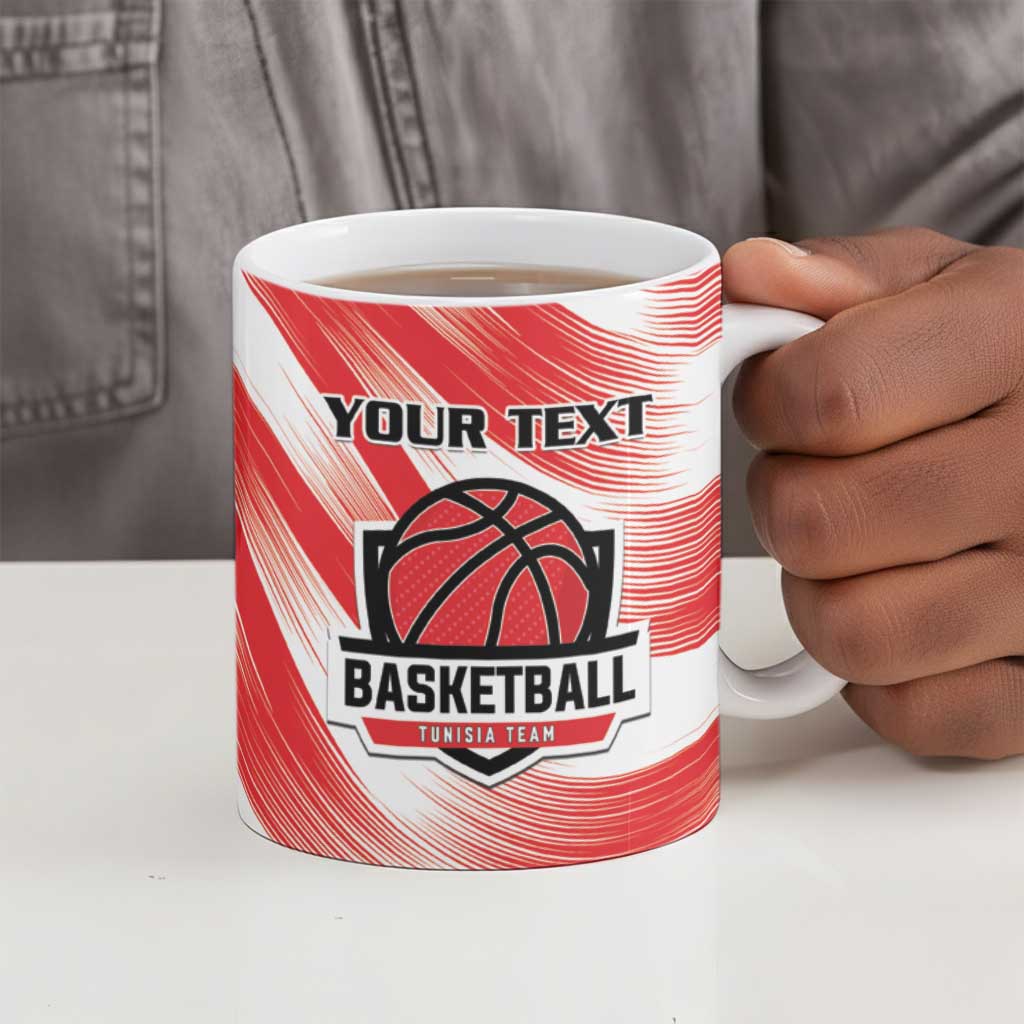 Custom Tunisia Basketball Ceramic Mug Go Eagles of Carthage