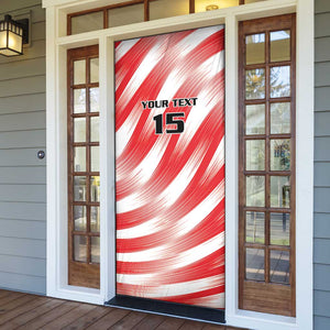 Custom Tunisia Basketball Door Cover Go Eagles of Carthage