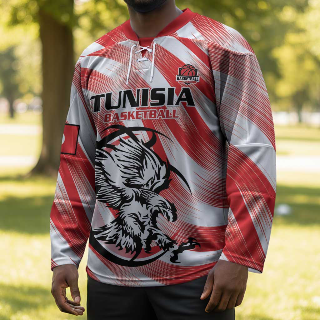 Custom Tunisia Basketball Hockey Jersey Go Eagles of Carthage