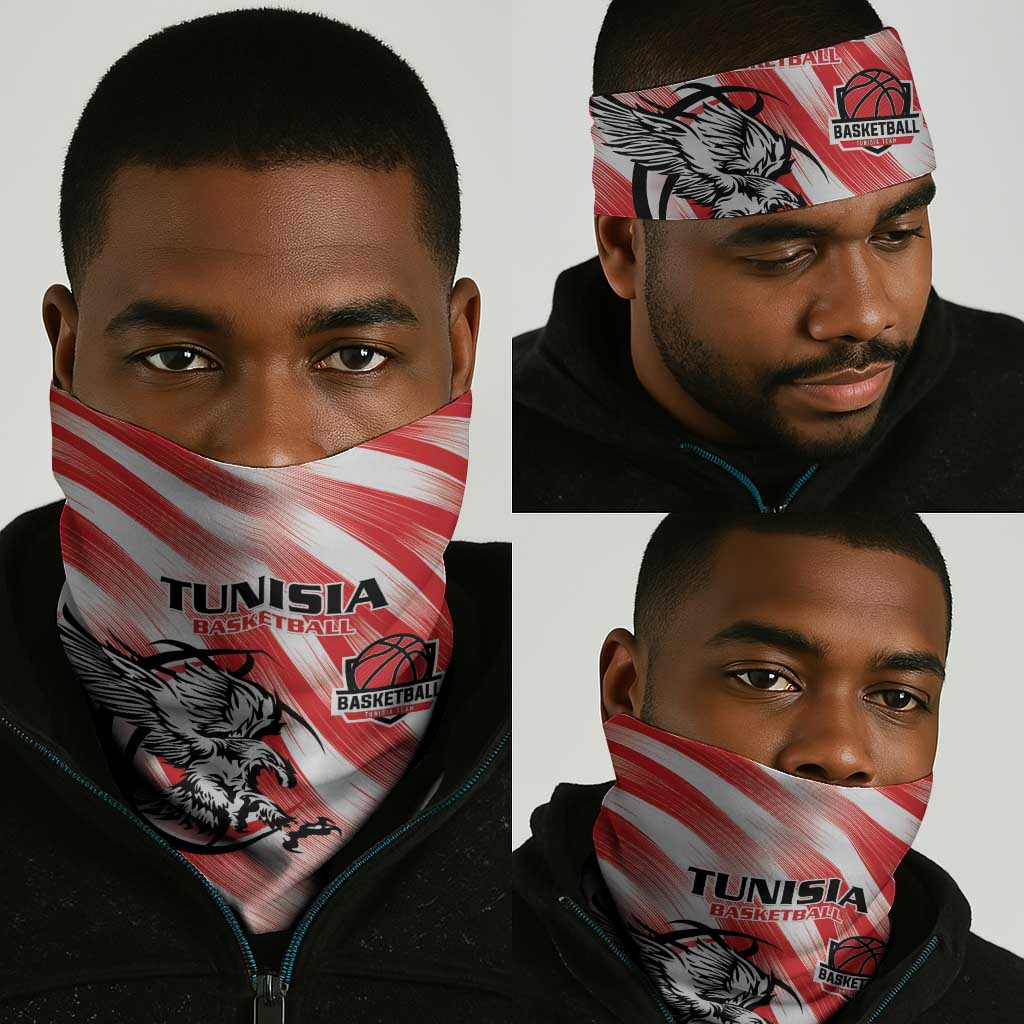 Afro Basketball Tunisia Neck Gaiter Go Eagles of Carthage LT15