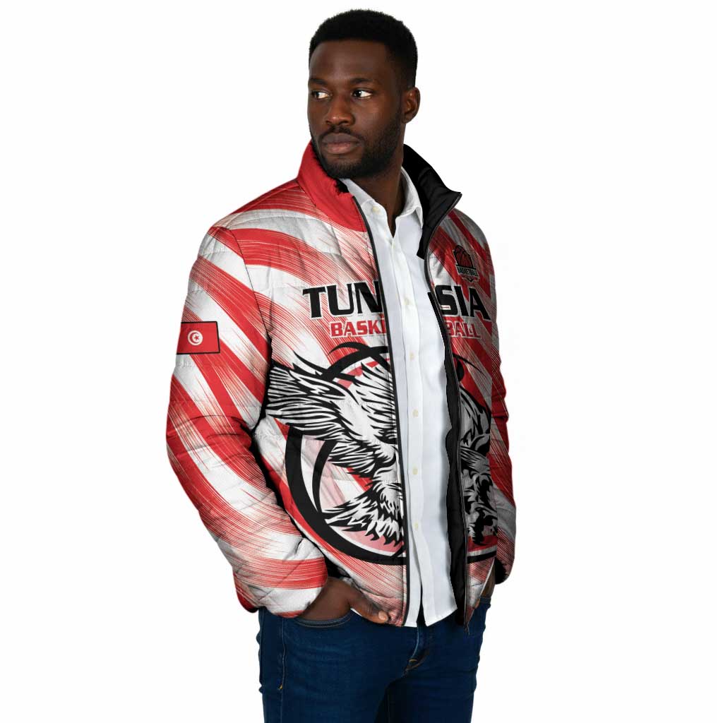 Custom Tunisia Basketball Padded Jacket Go Eagles of Carthage