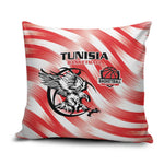 Tunisia Basketball Pillow Cover Go Eagles of Carthage