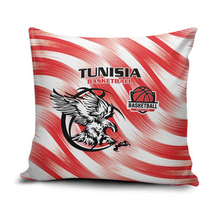 Tunisia Basketball Pillow Cover Go Eagles of Carthage