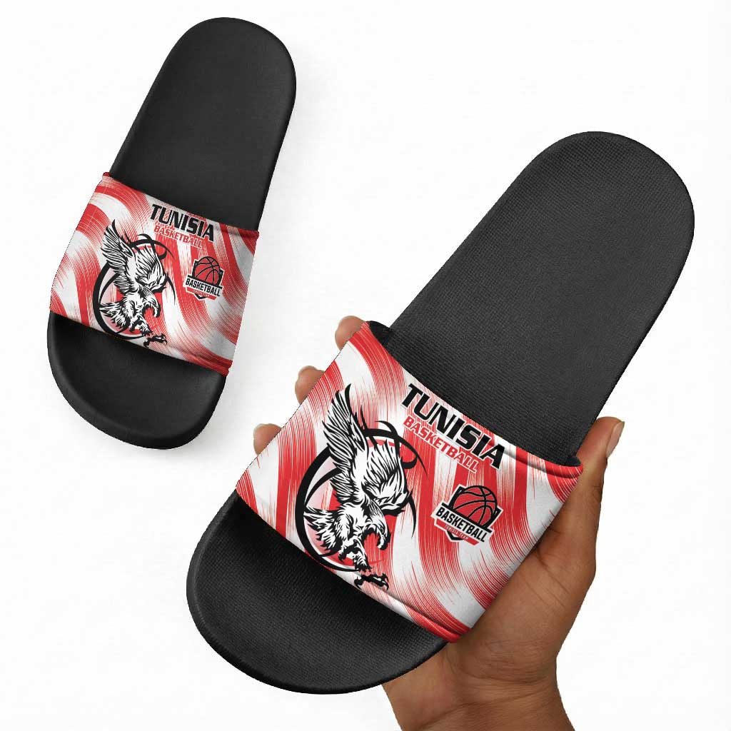 Tunisia Basketball Slide Sandals Go Eagles of Carthage