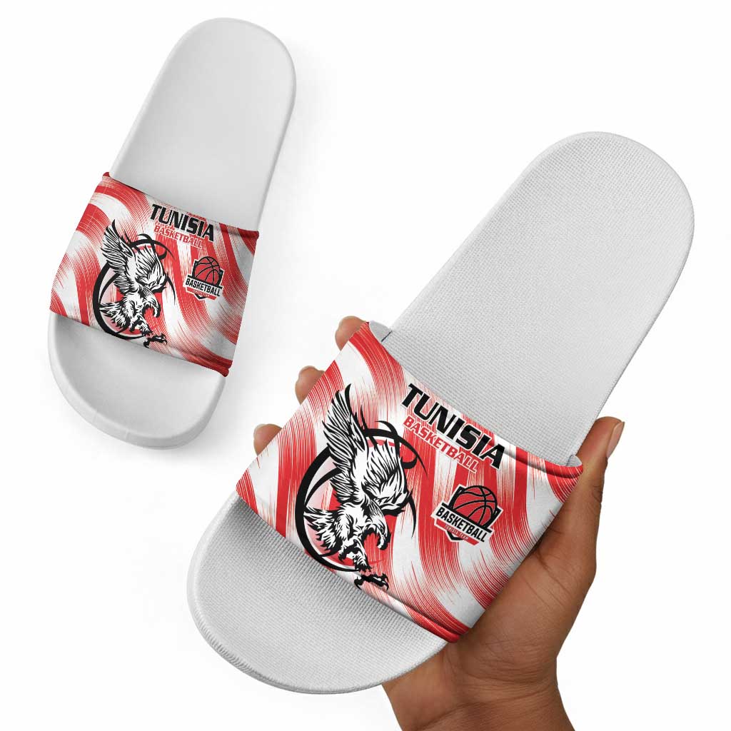 Tunisia Basketball Slide Sandals Go Eagles of Carthage