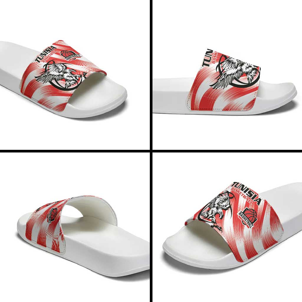 Tunisia Basketball Slide Sandals Go Eagles of Carthage