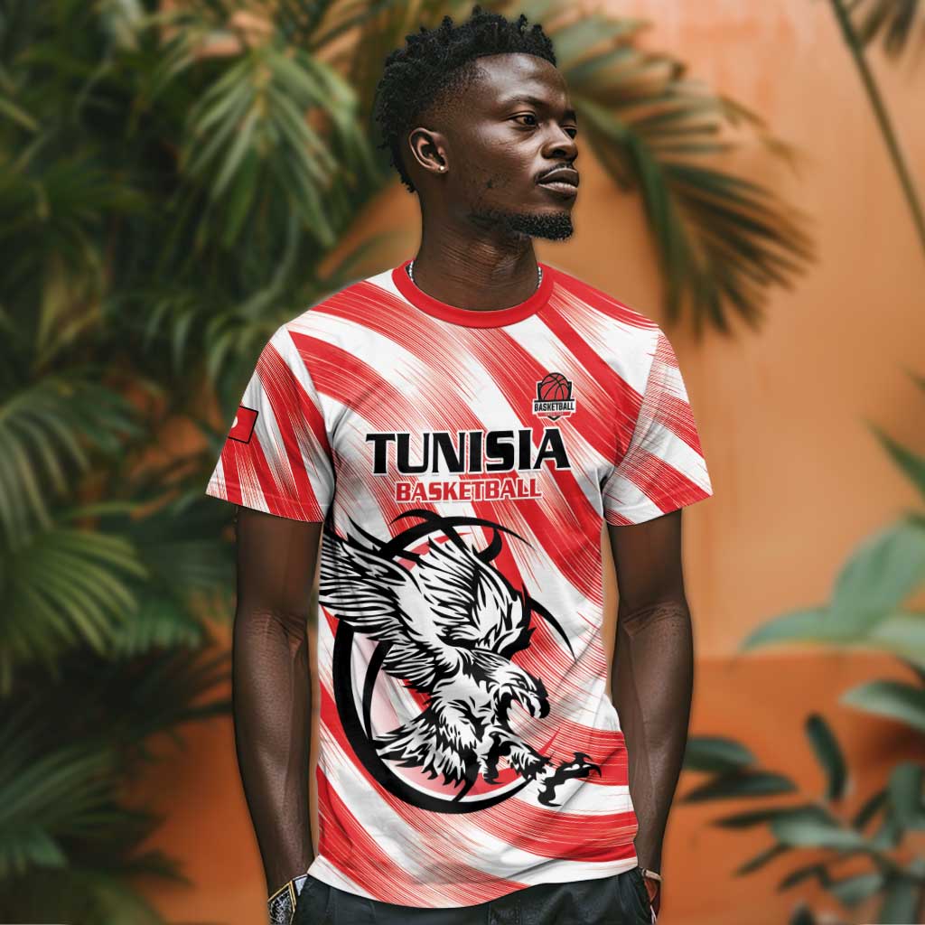 Afro Basketball Tunisia Custom T shirt Go Eagles of Carthage - African Pride