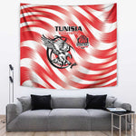 Afro Basketball Tunisia Tapestry Go Eagles of Carthage - African Pride