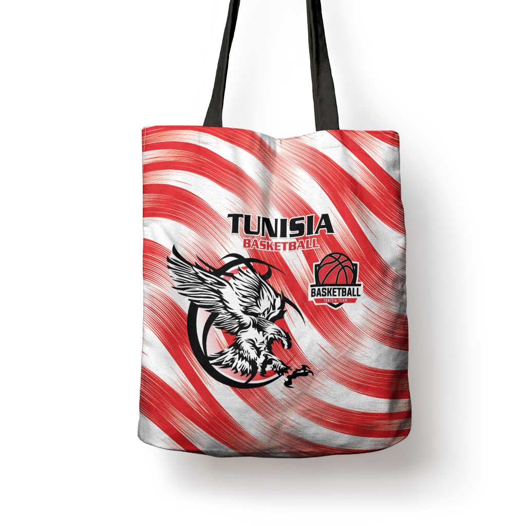 Tunisia Basketball Tote Bag Go Eagles of Carthage