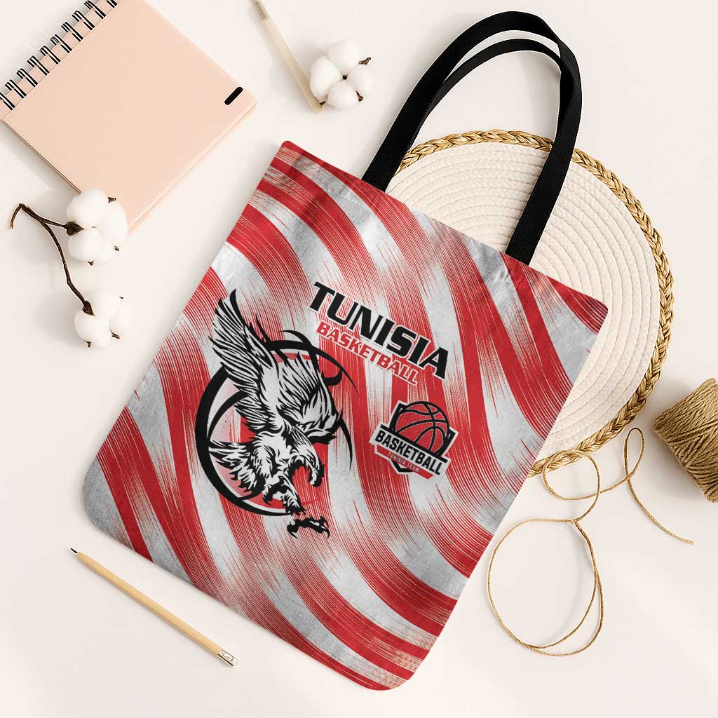 Tunisia Basketball Tote Bag Go Eagles of Carthage