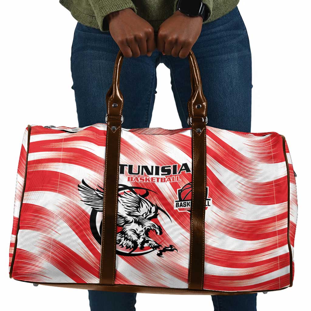 Tunisia Basketball Travel Bag Go Eagles of Carthage