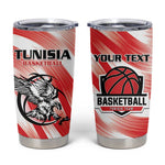 Afro Basketball Tunisia Custom Tumbler Cup Go Eagles of Carthage - African Pride