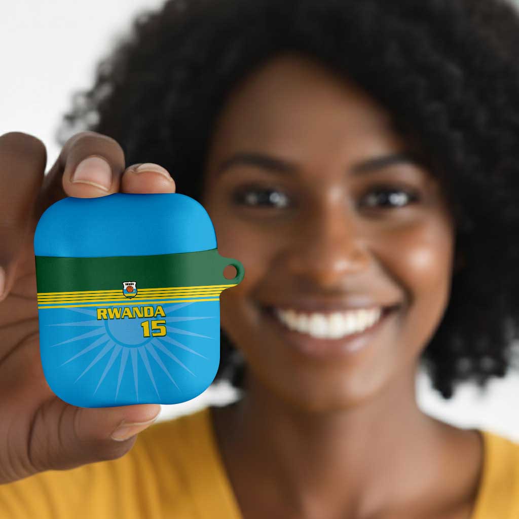 Custom Rwanda Basketball AirPods Case Go Champions