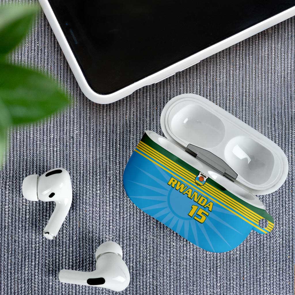 Custom Rwanda Basketball AirPods Case Go Champions