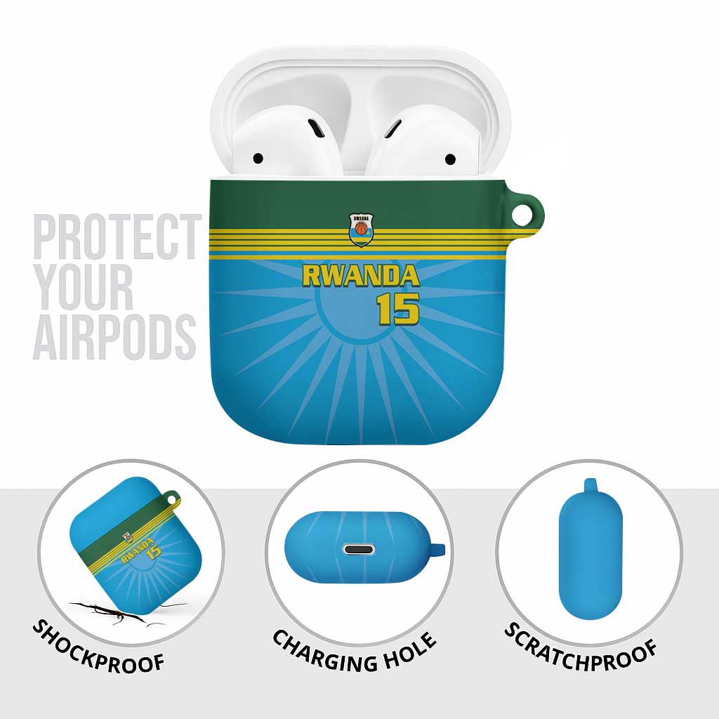 Custom Rwanda Basketball AirPods Case Go Champions