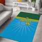 Afro Basketball Rwanda Custom Area Rug Go Champions - African Pride