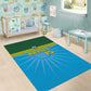 Afro Basketball Rwanda Custom Area Rug Go Champions - African Pride