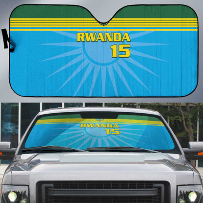 Custom Rwanda Basketball Auto Sun Shade Go Champions