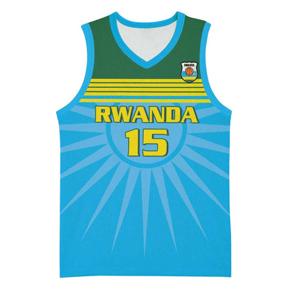 Afro Basketball Rwanda Custom Basketball Jersey Go Champions LT15