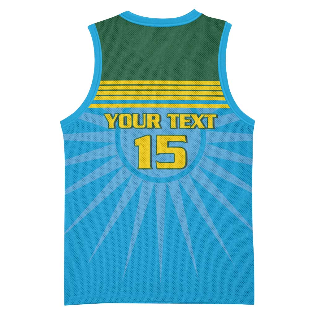 Afro Basketball Rwanda Custom Basketball Jersey Go Champions LT15
