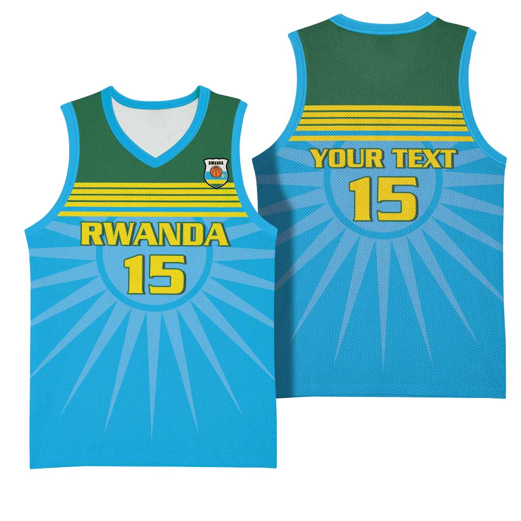 Afro Basketball Rwanda Custom Basketball Jersey Go Champions LT15