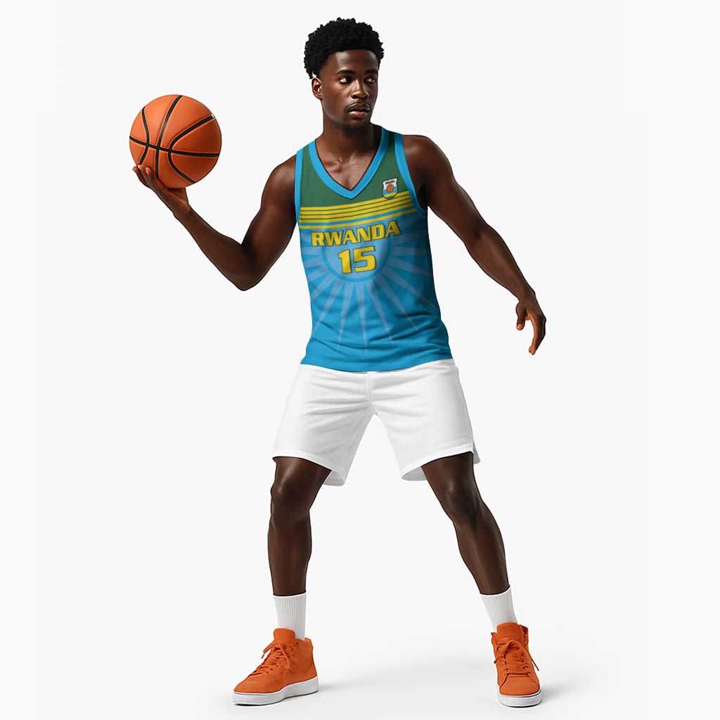 Afro Basketball Rwanda Custom Basketball Jersey Go Champions LT15