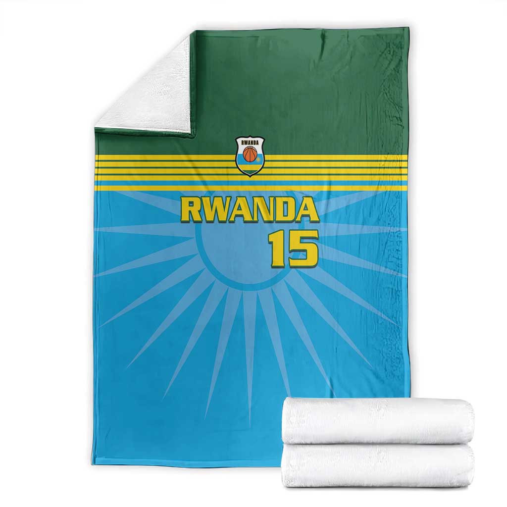 Afro Basketball Rwanda Custom Blanket Go Champions - African Pride