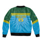 Afro Basketball Rwanda Custom Bomber Jacket Go Champions - African Pride