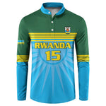 Custom Rwanda Basketball Button Sweatshirt Go Champions