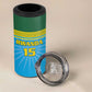 Afro Basketball Rwanda Custom 4 in 1 Can Cooler Tumbler Go Champions - African Pride