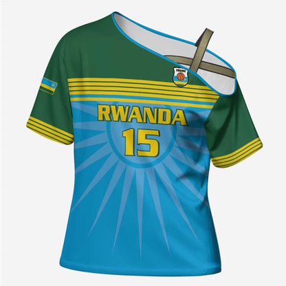Custom Rwanda Basketball Cross Shoulder Shirt Go Champions