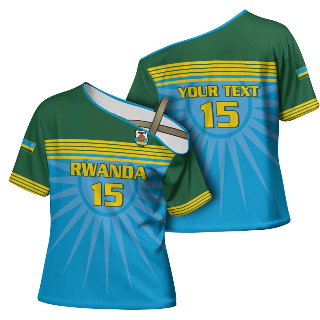 Custom Rwanda Basketball Cross Shoulder Shirt Go Champions