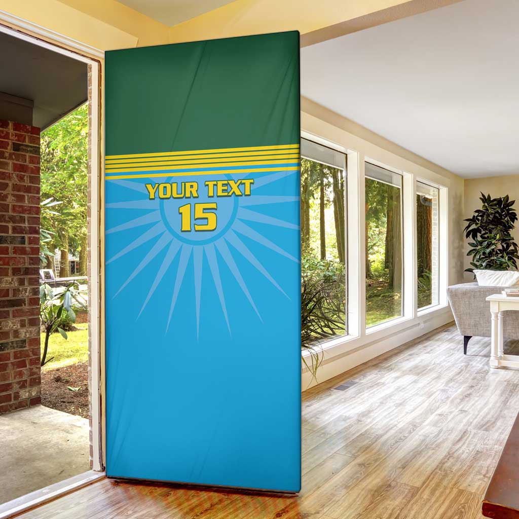 Custom Rwanda Basketball Door Cover Go Champions