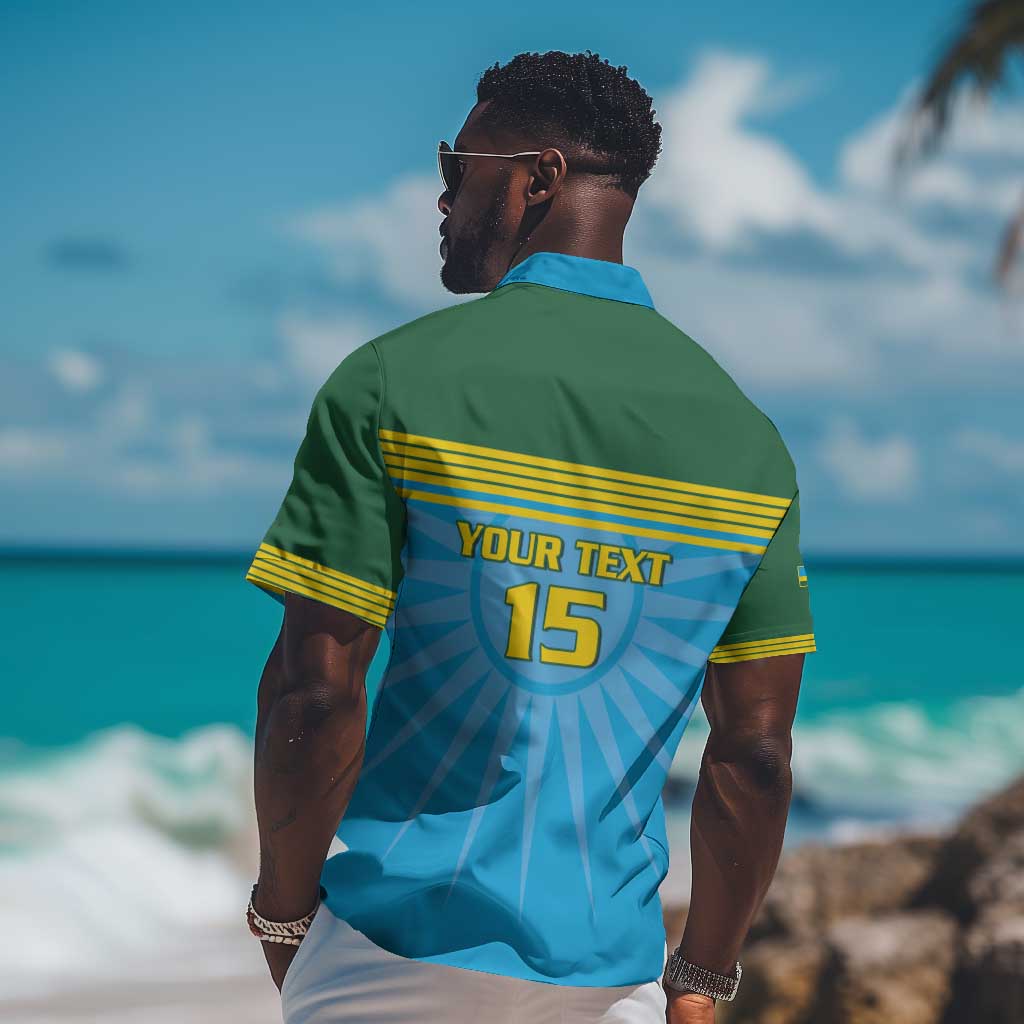 Afro Basketball Rwanda Custom Hawaiian Shirt Go Champions - African Pride