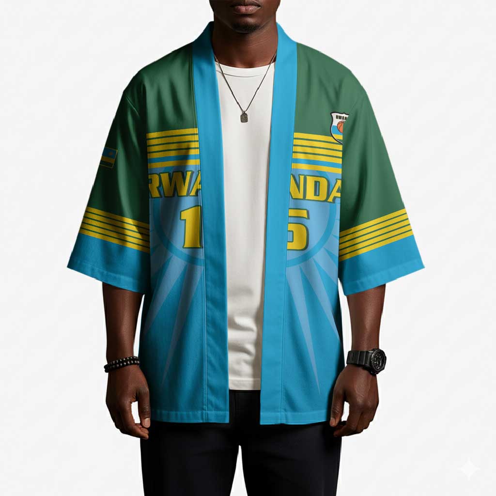 Custom Rwanda Basketball Kimono Go Champions