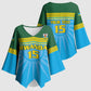 Custom Rwanda Basketball Kimono Sleeve Blouse Go Champions
