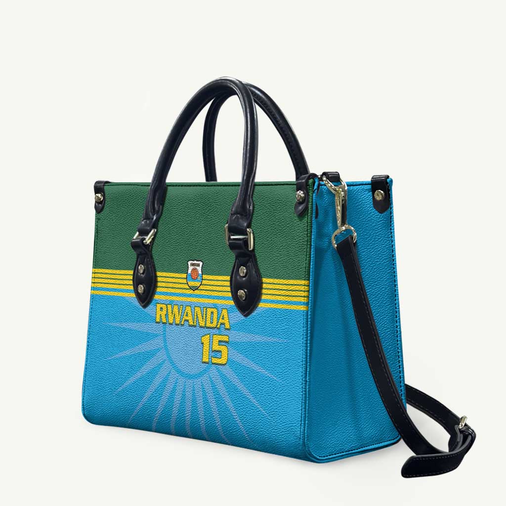 Custom Rwanda Basketball Leather Bag Go Champions