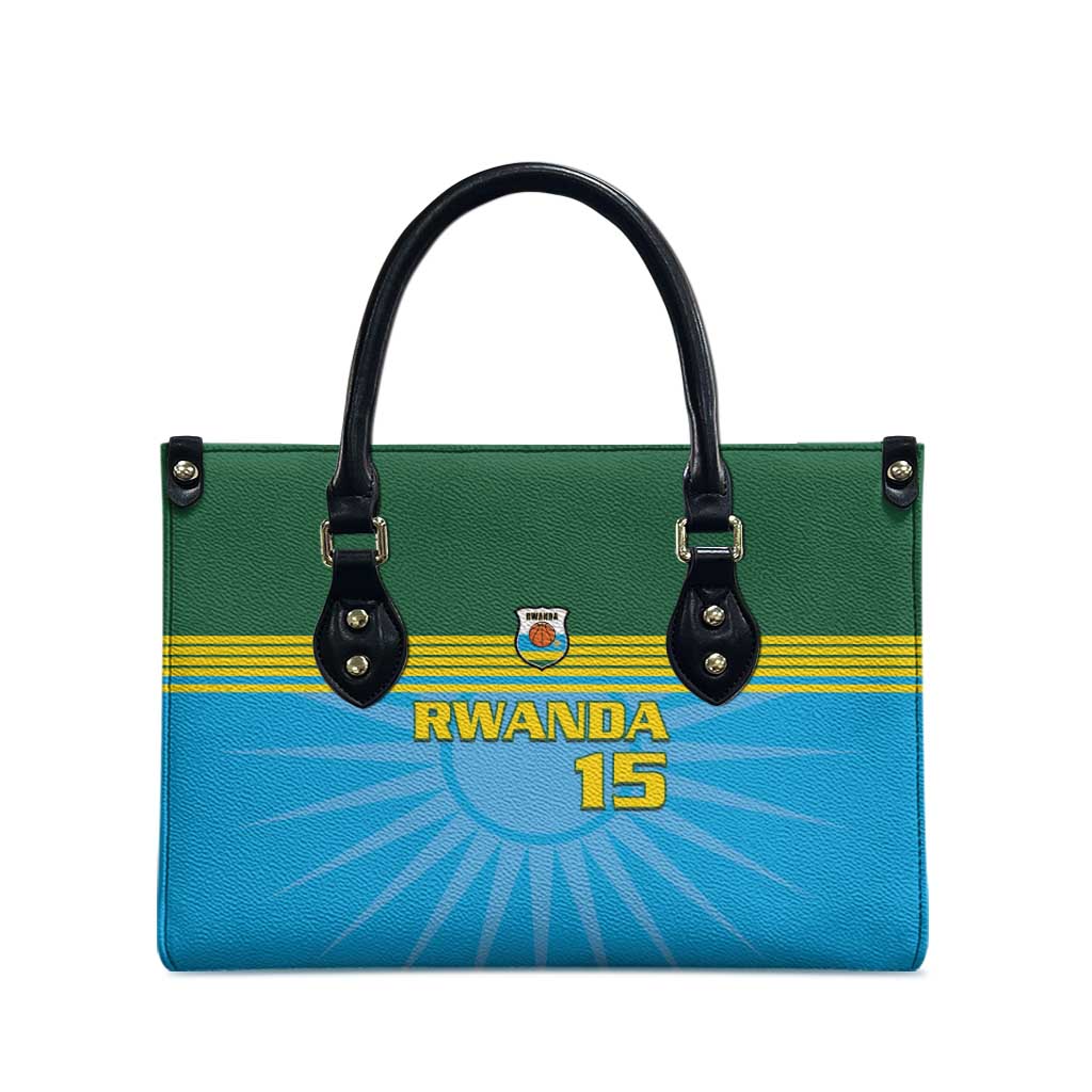 Custom Rwanda Basketball Leather Bag Go Champions